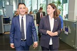 Povjerenik Glenn Micallef i potpredsjednica EGSO-a za komunikaciju Marija Hanževački